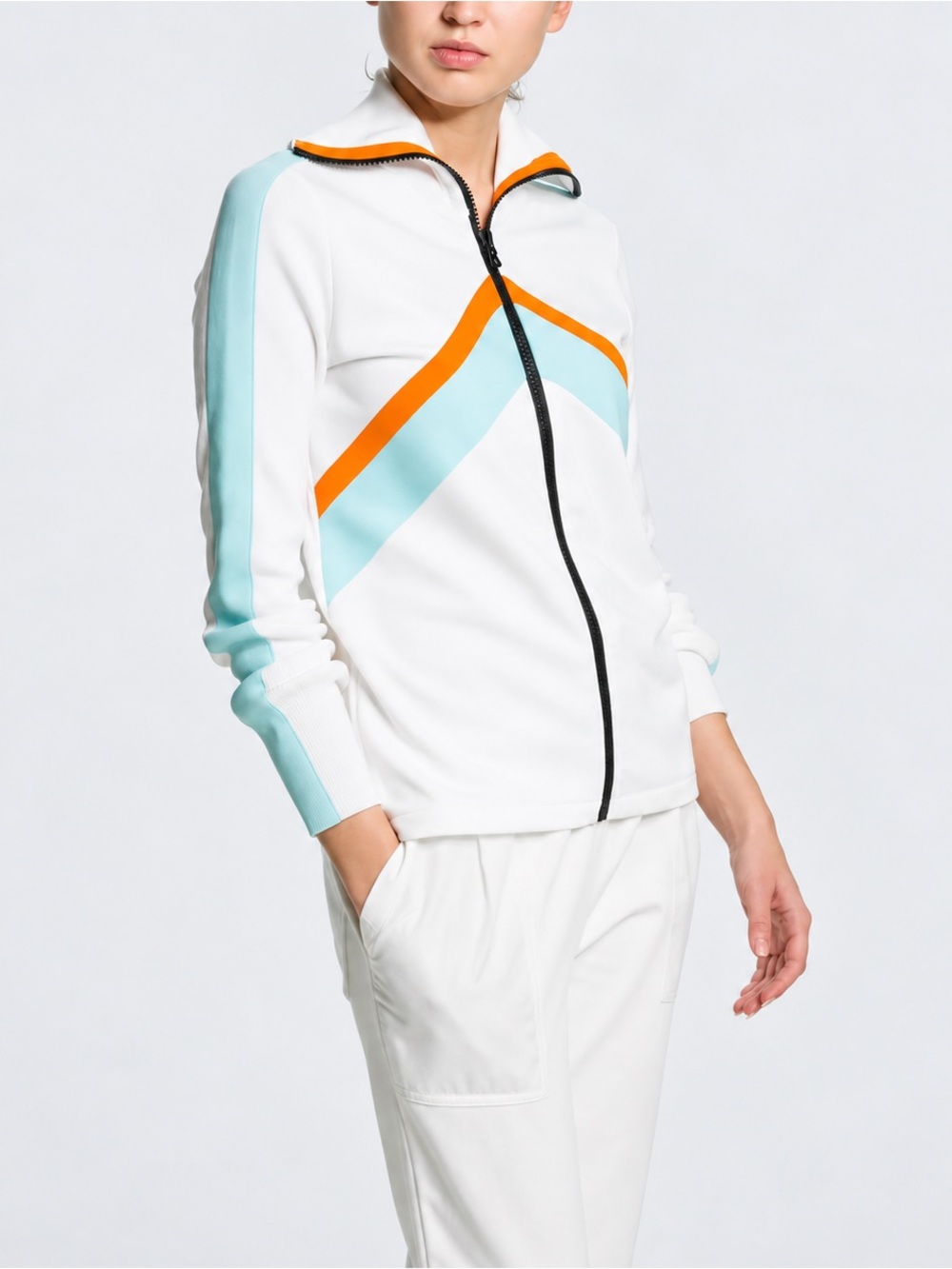 Bogner Fire+Ice Cabane Women’s M Wool Blend Full Zip Knit Jacket